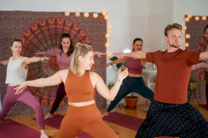 Morning hatha yoga