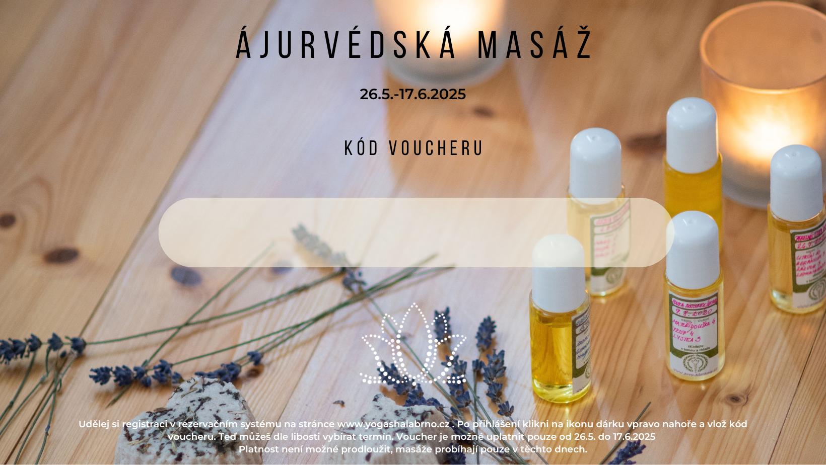 Voucher ÁJURVÉDSKÁ MASÁŽ
